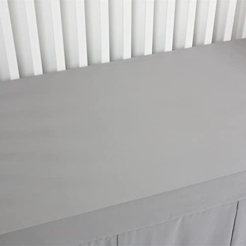 CaSaJa 3-Pack Fitted Crib Sheets Set Neutral Charcoal Gray