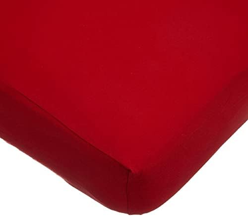 TL Care Supreme Fitted Crib Sheet 28x52 Red