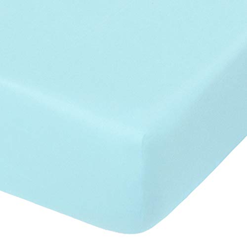 NTBAY 100 Brushed Microfiber Fitted Crib Sheet
