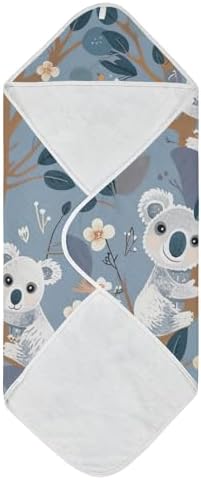 PaChyLuu Naughty Koala Baby Hooded Towel 35x35 Inch