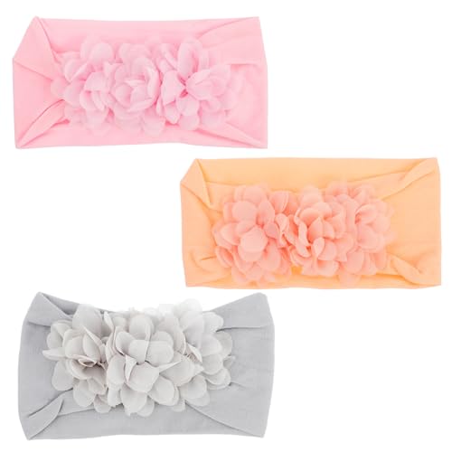 PartyKindom 3 Pcs Baby Bow Headbands for Girls and Boys