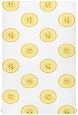 Tropical Banana Slices Crib Sheets Playard Sheets for Baby Toddler