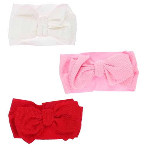 Totority 3pcs Baby Bow Headbands for Newborn Toddler