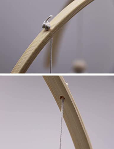 SUPICKET Wooden Mobiles Bead Bed Felt Baby Crib Decor