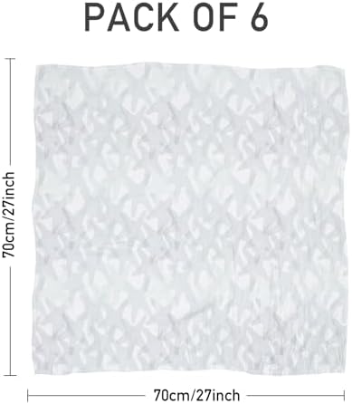 LYRICHOM Muslin Burp Cloths 6 Pack