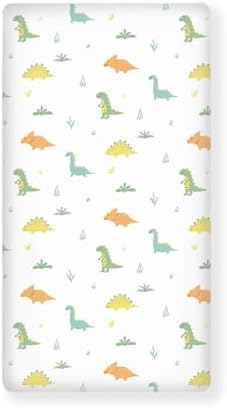 Dinosaur Fitted Crib Sheet for Boys Girls