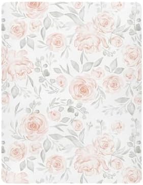 KICPOAY Pastel Orange Crib Sheets Stretchy Playard Sheets for Baby