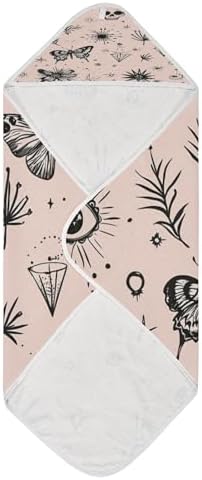 BOESI Graffiti Butterfly Skull Baby Bath Towel 30x30 inches