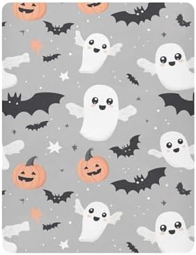 Qilmy Halloween Crib Sheet for Girls and Boys