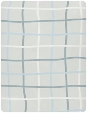 Grey White Stripe Fitted Crib Sheets for Baby Toddler