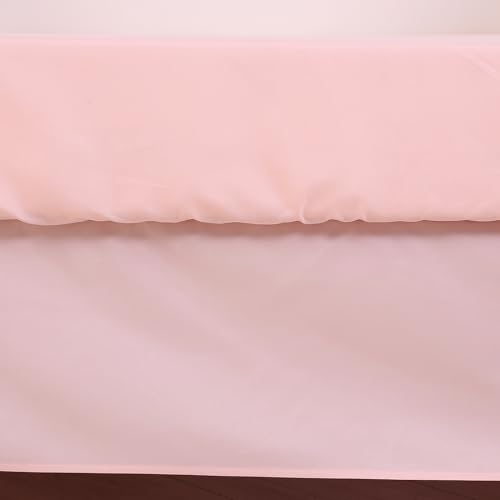 Cloele 3-Piece Crib Bedding Set for Girls Pink Ruffled