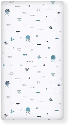 Streeyiu Ocean Baby Crib Sheets 52x28x8