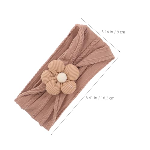 SUPVOX 4Pcs Floral Headbands for Newborns