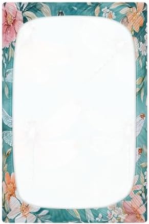 Qilmy Dragonflies Fitted Crib Sheet for Baby