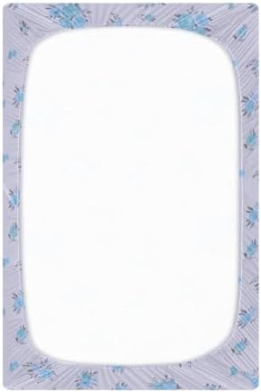 Spring Blue Flowers Crib Sheet for Baby Toddler