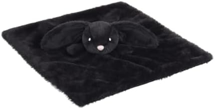 Apricot Lamb Black Bunny Blanket Soft Lovey for Babies