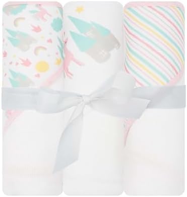 LITTLE CELEBRITY Hooded Baby Towel Set 3PK