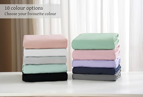 HBHLFZ Crib Sheet 28x52 Inch Microfiber Fitted Sheet with 8 Deep Pocket