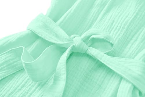 TADO Muslin Organic Cotton Hooded Toddler Bathrobe for Boys Girls
