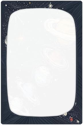 Qilmy Solar System Crib Sheet for Baby