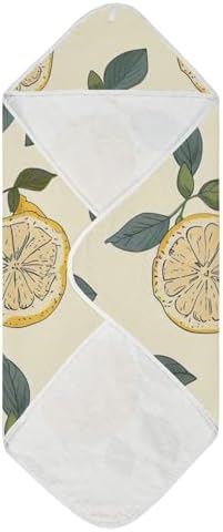 PaChyLuu Fresh Lemon Baby Hooded Towel 30x30 Inch