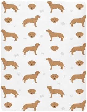 KICPOAY Labrador Retriever Crib Sheet 52x28in
