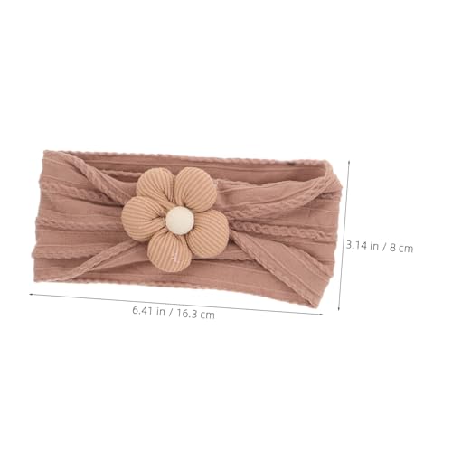 Vaguelly 4Pcs Soft Floral Headbands for Newborns