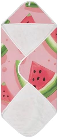 PaChyLuu Watermelon Slice Baby Hooded Towel 35x35 Inch