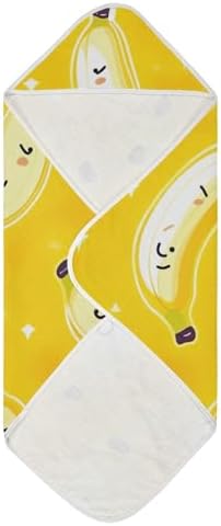 PaChyLuu Cute Bananas Baby Hooded Towel 35x35 Inch