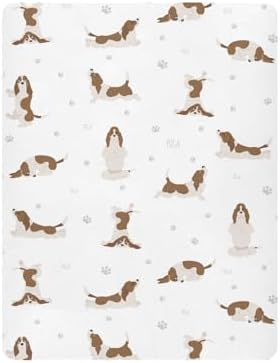 Yoga Dogs Fitted Crib Sheets for Baby Toddler