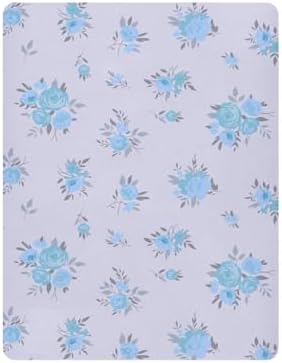 Spring Blue Flowers Crib Sheet for Baby Toddler