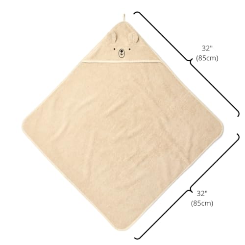 Huxie Baby Hooded Towel Organic Cotton Bear Design