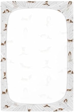 Yoga Dogs Fitted Crib Sheets for Baby Toddler