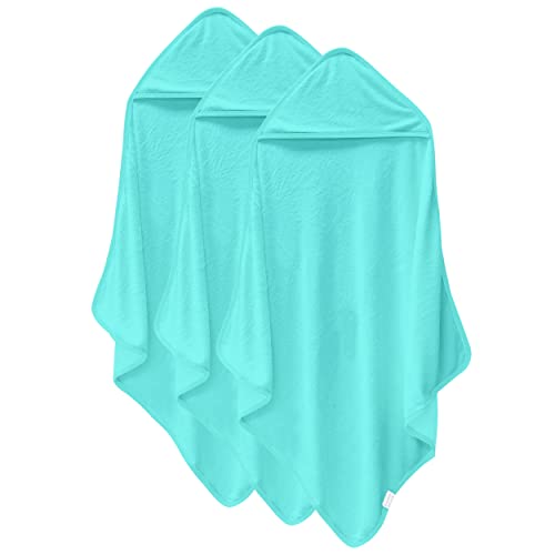 Cosy Family 3 Pack Baby Hooded Towels - Aquamarine