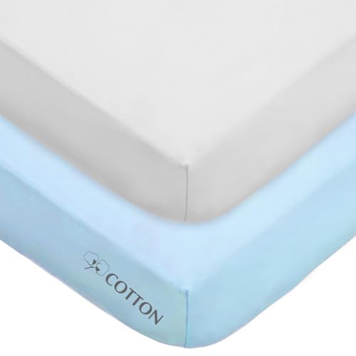 American Baby Company 2 Pack Natural Cotton Crib Sheets