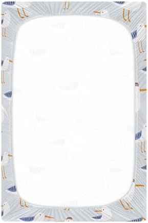 Qilmy Seagulls Crib Sheet - Soft Breathable for Baby