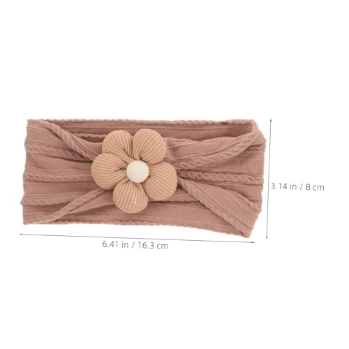 VICASKY 4Pcs Soft Flower Headbands for Newborns and Babies