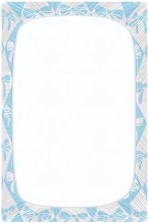 KICPOAY Checkered Blue Fitted Crib Sheets for Baby Toddler