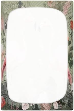Qilmy Flamingo Crib Sheet Soft and Breathable for Baby