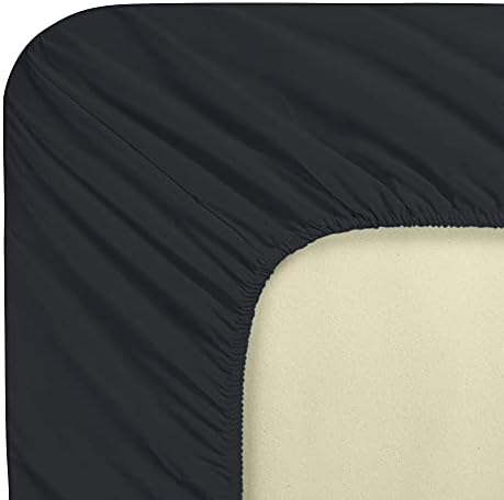 FLXXIE 2 Pack Microfiber Crib Sheets Black 1