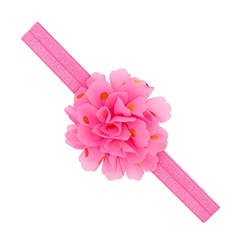PLH Medium Gold Dot Chiffon Puff Baby Band