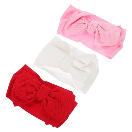 Kisangel Adjustable Bow Headbands 3 Pack for Baby Girls