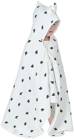 Remass Organic Cotton Hooded Towel for Baby Kids