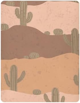 Cactuses Desert Brown Fitted Crib Sheets for Baby Toddler