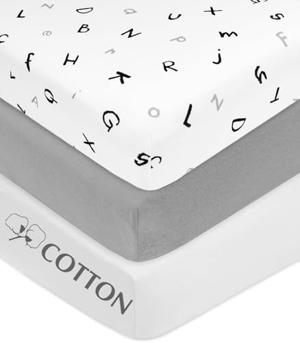American Baby Company 3 Pack Cotton Crib Sheets
