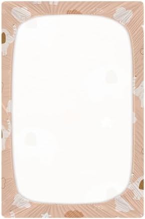 Elephant Cloud Star Orange Crib Sheets for Baby Toddler