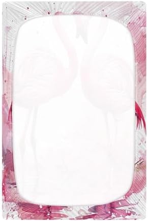 Qilmy Flamingos Crib Sheet - Soft Breathable Snug Fit