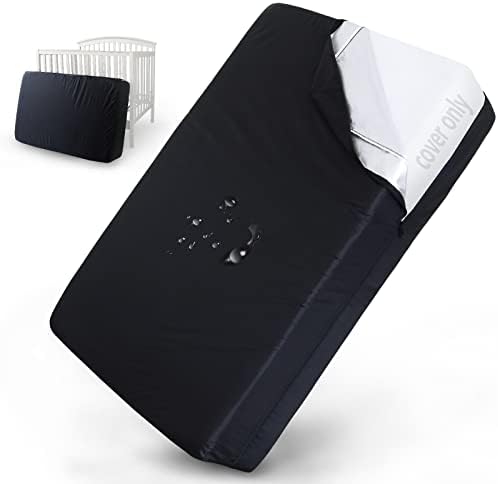 SPRINGSPIRIT Crib Mattress Bag - Waterproof Reusable Heavy Duty Black