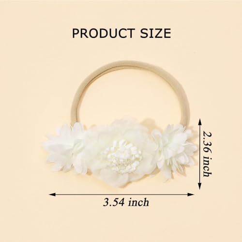 Kenjudess Stretchy Baby Girl Flower Headbands 1