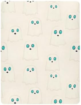 Qilmy Cartoon Ghosts Crib Sheet for Babies